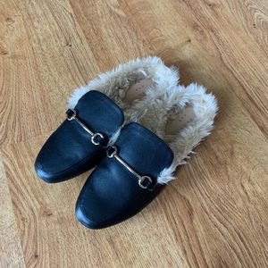 a new day Shoes - A New Day Faux Fur Mules a new day Shoes - A New Day Faux Fur Mules